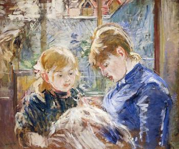 Berthe Morisot : The Artist's Daughter, Julie, with Her Nanny
